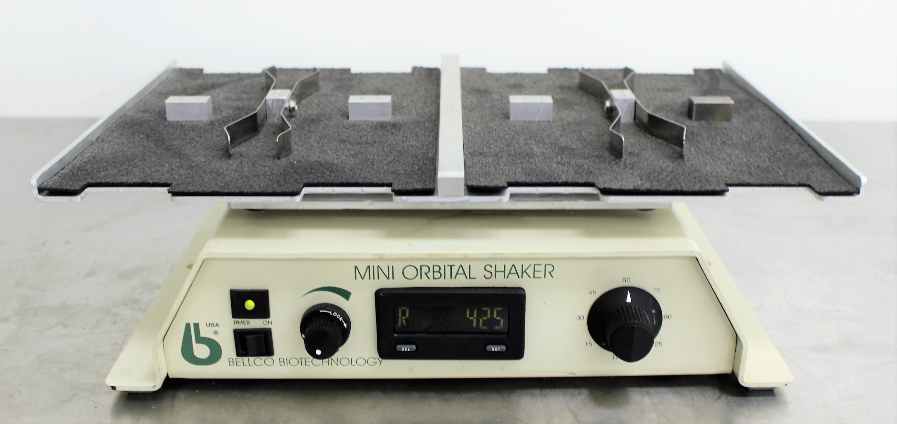 Bellco Mini Orbital Shaker 7644-D2000 Lab Vortexer 350 RPM Used 30-Day Warranty