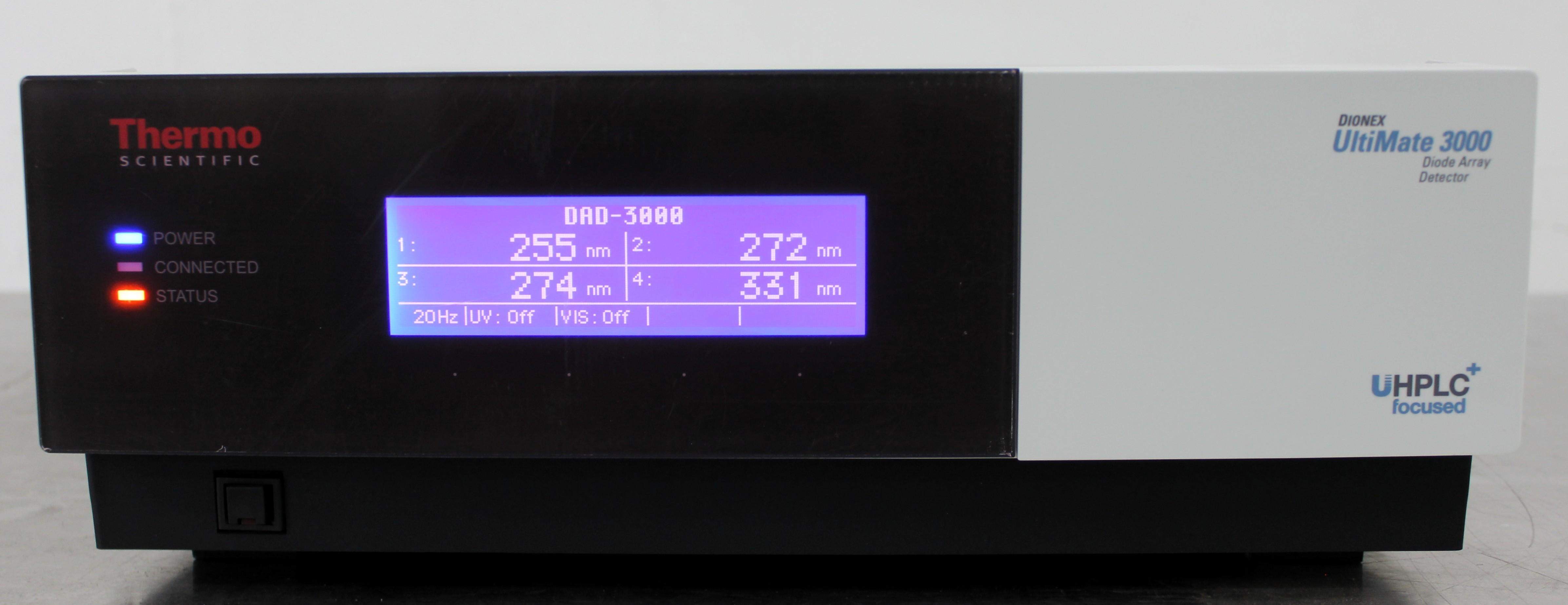 Thermo UltiMate 3000 Diode Array Detector 8 Channel 200Hz VG Does Not Include Software