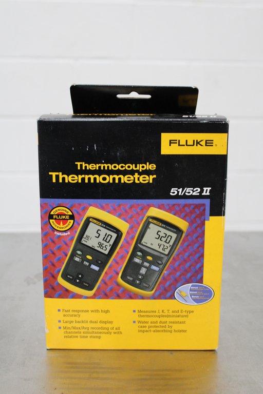 Fluke 51 52 II Thermocouple Thermometer Temperature Range -1600F NIB