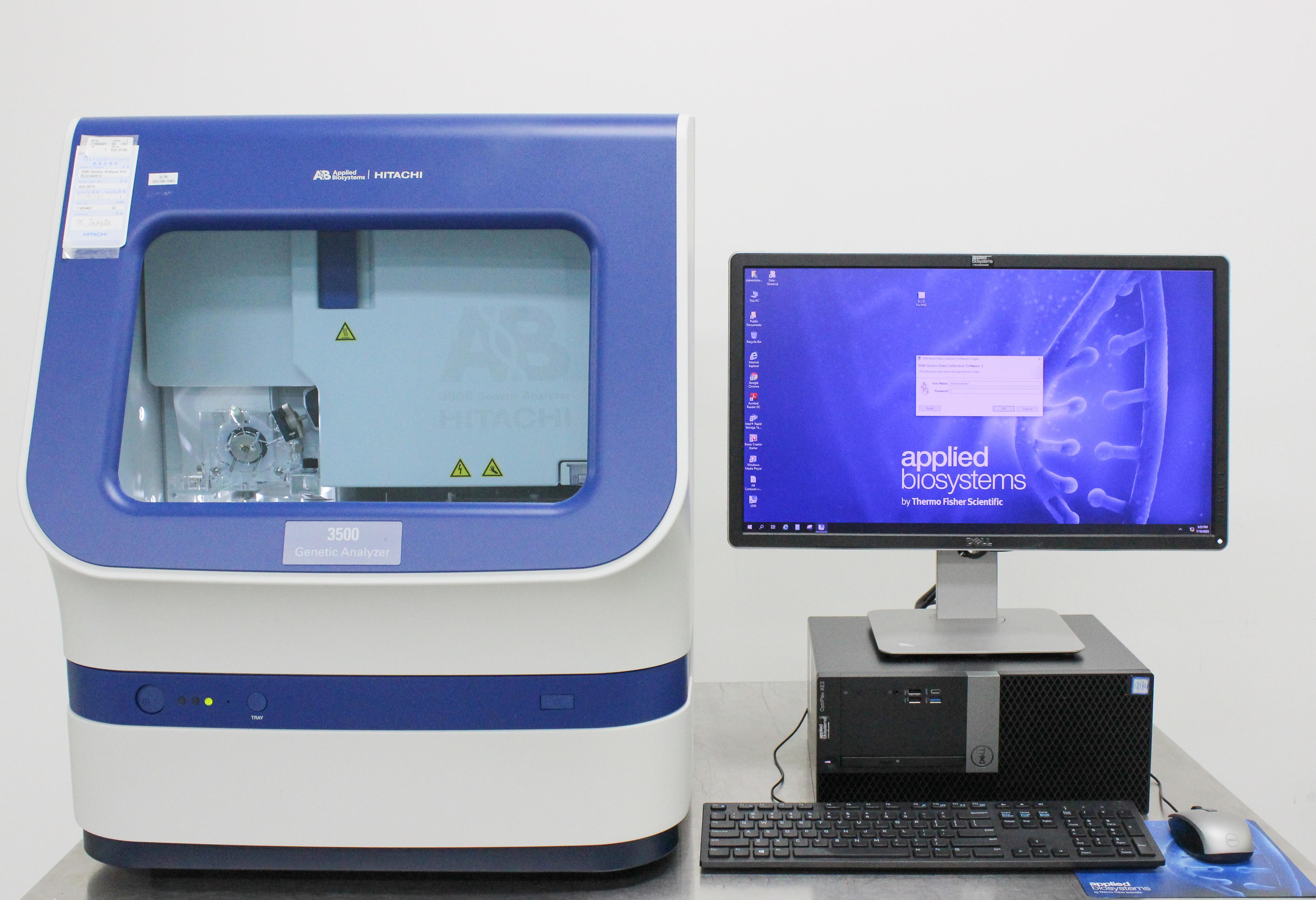 ABI 3500 Molecular DNA Sequencer 8 capillary 6 dye Includes Computer Software CE