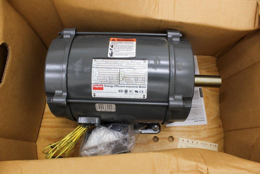 Dayton 3KW34 Industrial Motor Facility Motor 1765 RPM Turn-Key 208V-230V