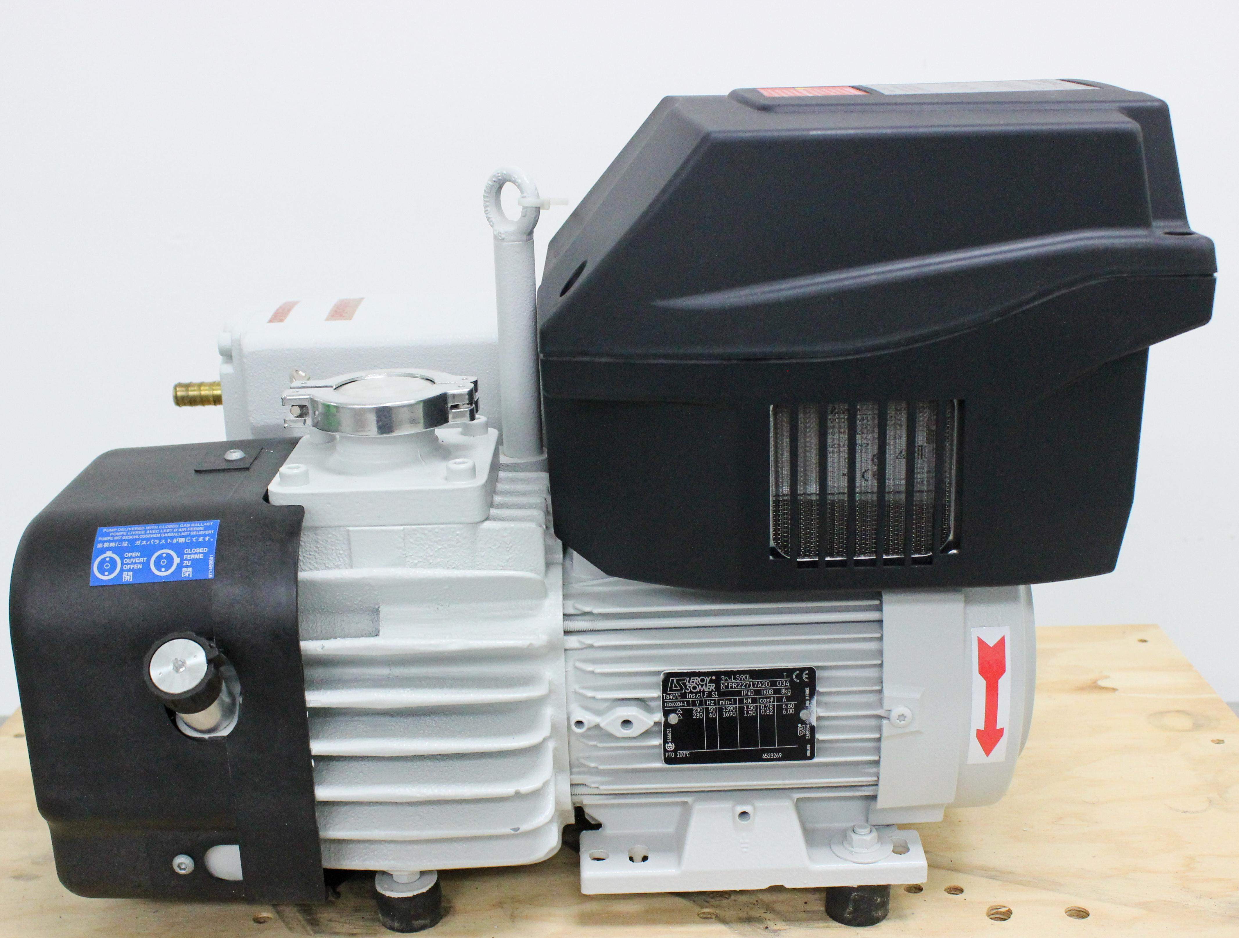 Leybold Sogevac SV65BIFC Vacuum Pump Oil Sealed 220V Compact Design Quiet