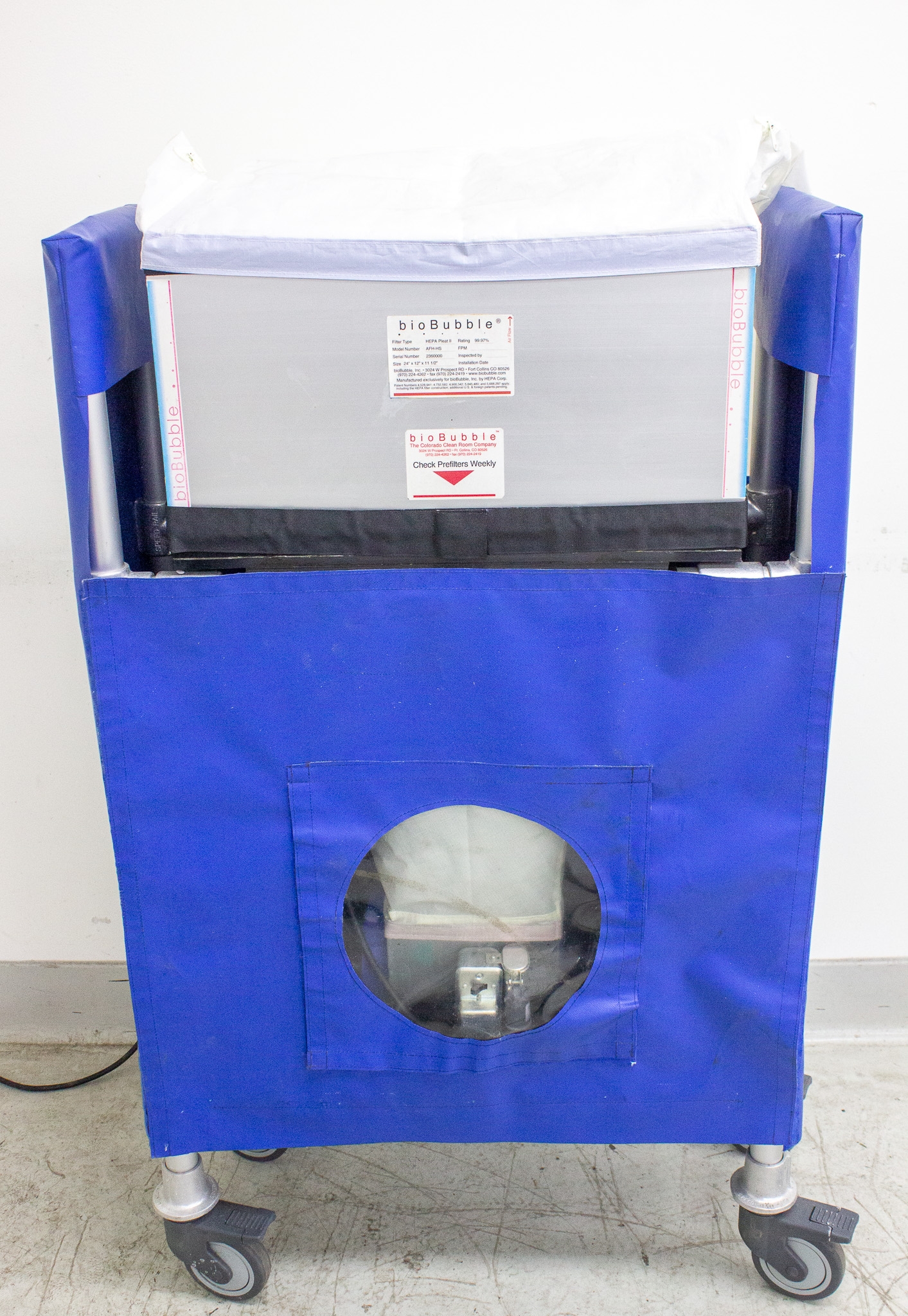 BioBubble AFH-HS Air Shower Facility Clean Room HEPA High Volume Portable