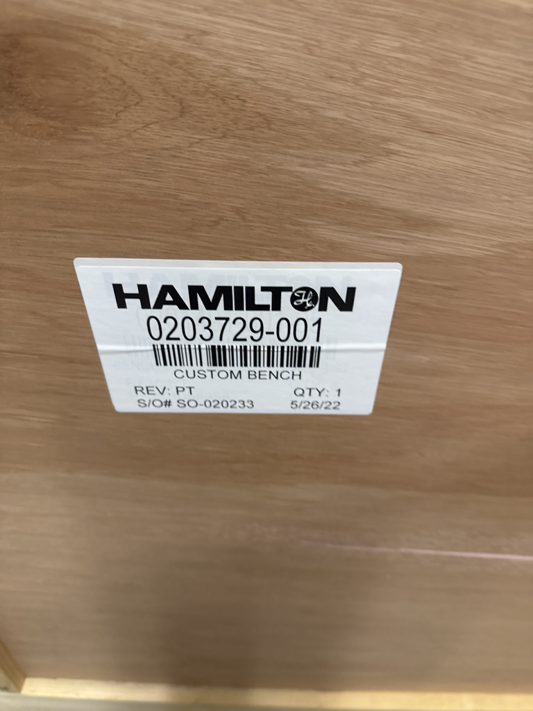 Hamilton Microlab Star Bench Automated Liquid Handler includes Computer