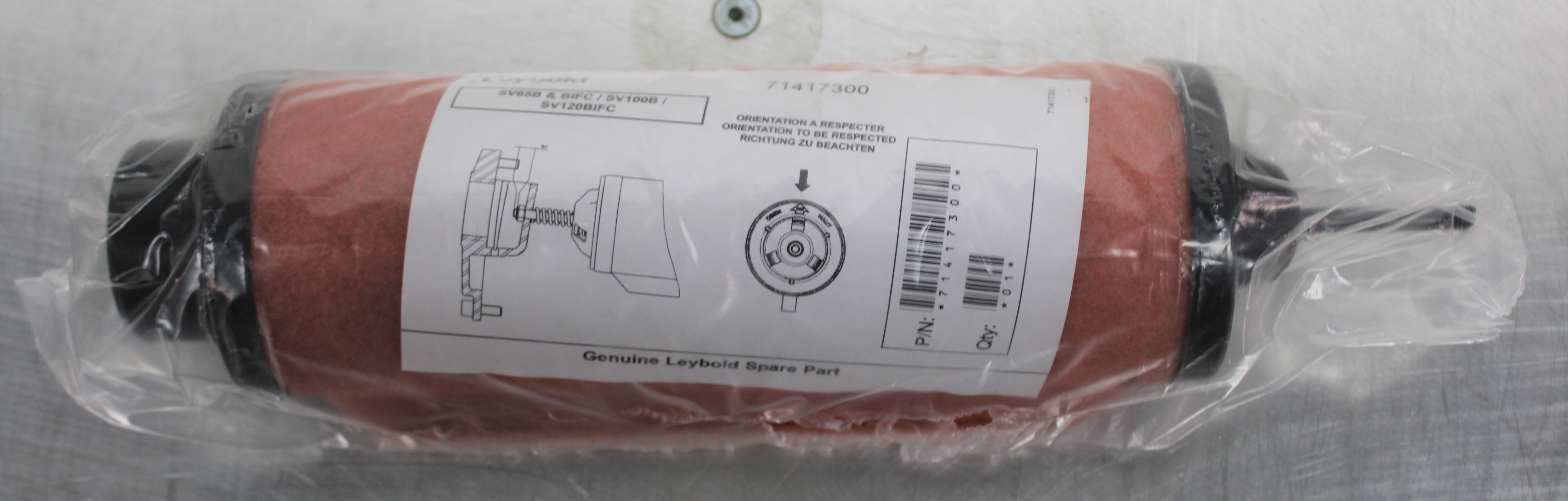 LEYBOLD Exhaust Filter Cartridge SOGEVAC SV 65-120 B Part Number: 71417300
