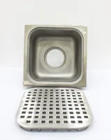 SMITH 3002-3007 Body Sani-Ceptor Stainless Steel Floor Drain Square Top TK