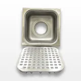 SMITH 3002-3007 Stainless Steel Floor Drain Nickel Bronze Top Turn-Key