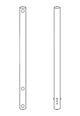 Ace Glass 8076-43 Stir Shaft Solid with Pins 19MMOD x 32" New Set