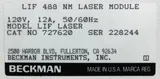 Beckman Coulter Lif 488 NM Laser Module Lif Laser 727620 120V 50/60Hz Fair