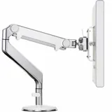 Humanscale M8 Clamp Mount Dual Monitor Arms Set, Polished Aluminum, New