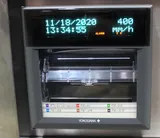 Global Industrial CR2919 Chart Recorder on SIP Cart with Honeywell DR4500