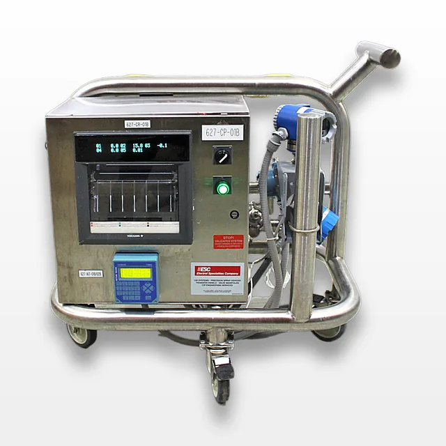 Electrol Specialties Company CIP Data Recording Cart 948AAD Stainless Steel