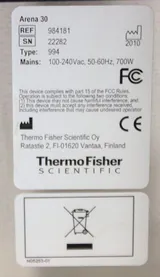 Thermo Arena 30 994 Analyzer with Minor Errors, Needs Repair