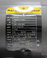 Baldor Reliance M3154 Motor 3-Phase Steel Frame 1.5HP 1725RPM 60Hz