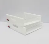 N/A Clear Acrylic 100 Place Test Tube Rack Refrigerator-Freezer Storage