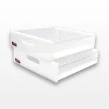 N/A Clear Acrylic 100 Place Test Tube Rack Refrigerator-Freezer Storage