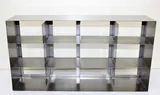 N/A Stainless Steel Freezer Rack ULT Holds 12 Boxes Adjustable Shelves