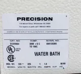 Precision 181 Water Bath 2.5L Analog Control Temp Range to 99C Used