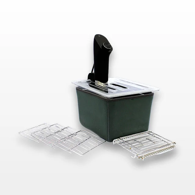 N/A 0535 Sous Vide Container 12 Qt w/ Lid, Rack & Sleeve, Used