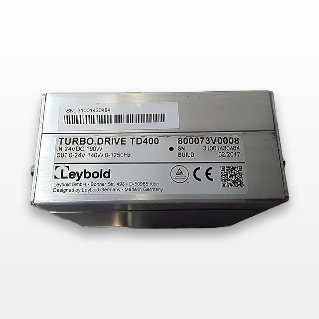 Leybold Turbo Drive TD400 Vacuum System Turbo Drive Unit 