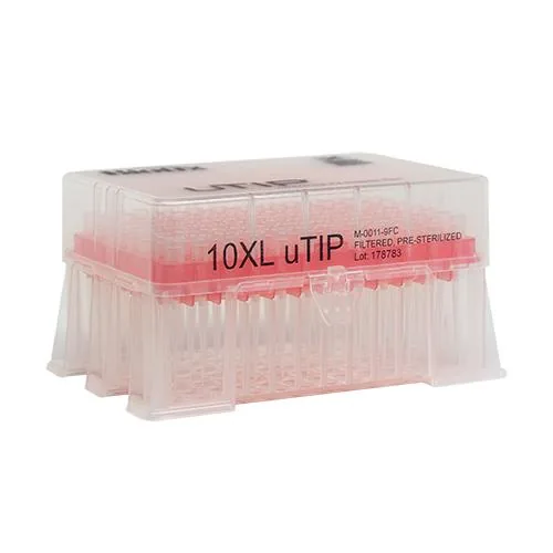 Biotix Pipette Tips - 0.5-10uL. Racked, Filtered, Sterilized, Low Retention. 