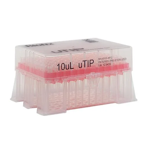 Biotix Pipette Tips - 0.1-10uL. Racked, Filtered, Sterilized, Low Retention. 