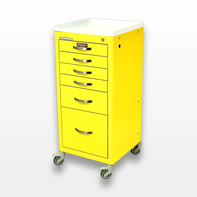 Harloff M3DS1830K16 Medical Cart with Key Lock and Antimicrobial Top