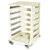 Harloff STC-SH6L Secure Scope Tray Cart with Six Trays
