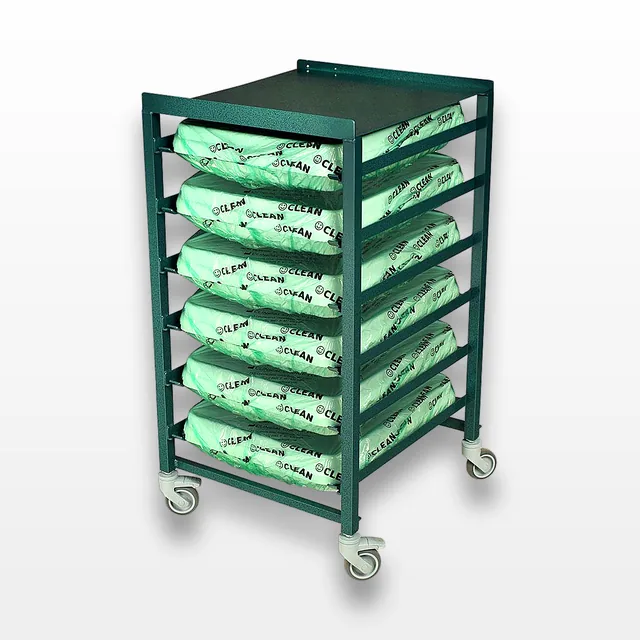 Harloff STC-AL6 Medical Storage Cart with Secure Scope Tray