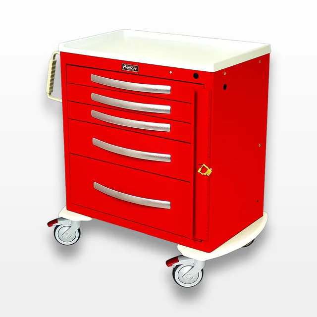 Harloff MPA3024B05 Medical Cart Lightweight Aluminum Construction