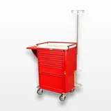 Harloff V30-6EMG2 Medical Cart with Lock Bar and Casters