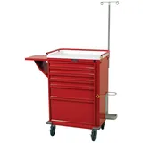 Harloff V30-6EMG2 Medical Cart with Lock Bar and Casters