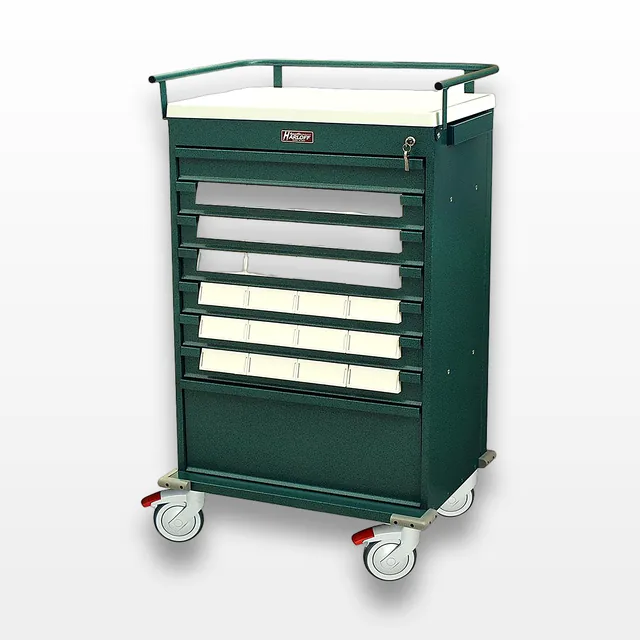 Harloff VLT24BIN5 Medical Cart with Key Lock and 24 Bins