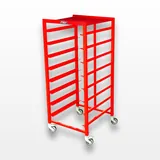 Harloff STC-AL8 Medical Storage Cart Aluminum Construction
