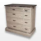 Harloff WV600PC-DG Medication Cart Double Column 600 Capacity