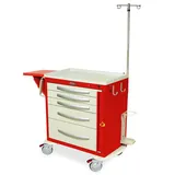 Harloff MPA3024B05+MD30-EMG1 Medical Cart with Aluminum Construction