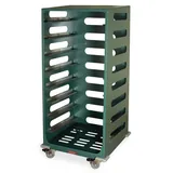 Harloff STC-SH8L Secure Scope Tray Cart, 8 Trays, Latex Free