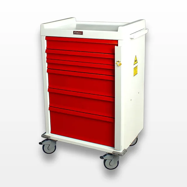 Harloff MR6B MRI Safe Cart with Breakaway Locking System