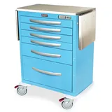 Harloff MPA3030E16+MD30-SSFLTOP Medical Cart with Stainless Steel Top