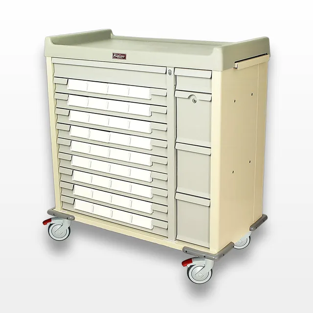 Harloff SL36BIN5 Medication Cart Dual Column 36 Bins