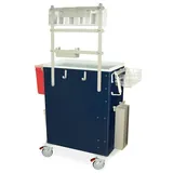 Harloff MDS3030E06+MD30-ANS3 Medical Supply Cart, Steel, Antimicrobial