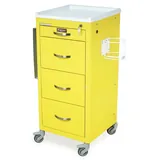 Harloff M-Series Tall Isolation Cart Medical Supply 4 Drawers Key Lock