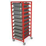 Harloff STC-AL10 Medical Storage Cart Mobile Rack