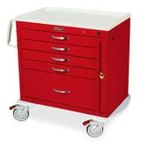 Harloff MDS3021B15 Medical Cart with Lock Options, Antimicrobial Top