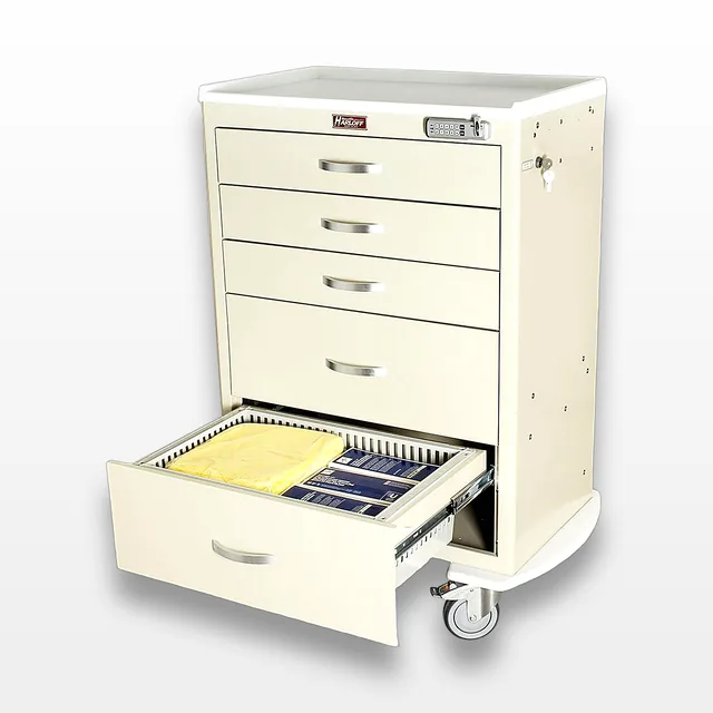 Harloff TPS3028EC5 Medical Cart with Electronic Lock and Customizable Drawers