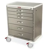 Harloff MDSS3027K16 Stainless Steel Medical Cart with Key Lock
