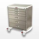 Harloff MDSS3027K16 Stainless Steel Medical Cart with Key Lock