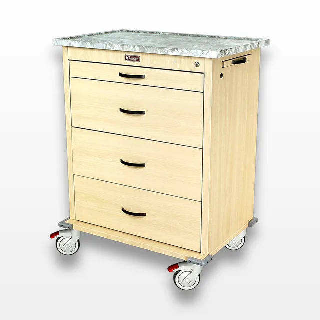 Harloff WV540PC-AN Medication Cart 540 Capacity Key Locking