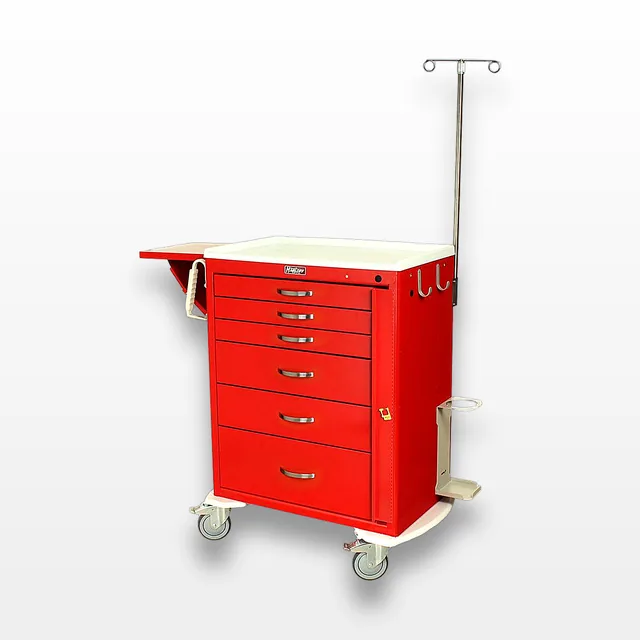 Harloff MDS3030B06+MD30-EMG1 Medical Cart with Lock Options