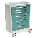 Harloff MPA3030E06 Medical Storage Cart with Multiple Drawers
